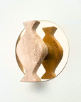 Perchero Alma Travertino + Bronce