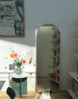 Set Espejo Arco 55 x 161 cms + Base Mármol Marea
