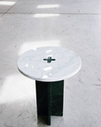 Mesa Mármol Ensamble Carrara y Verde Pre Order 15 días hábiles