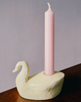 Candelabro Cisne Holly Jolley - Amarillo Pastel