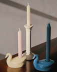 Candelabro Cisne Holly Jolley - Amarillo Pastel