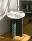 Mesa Mármol Ensamble Carrara y Verde Pre Order 15 días hábiles
