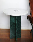 Mesa Mármol Ensamble Carrara y Verde Pre Order 15 días hábiles