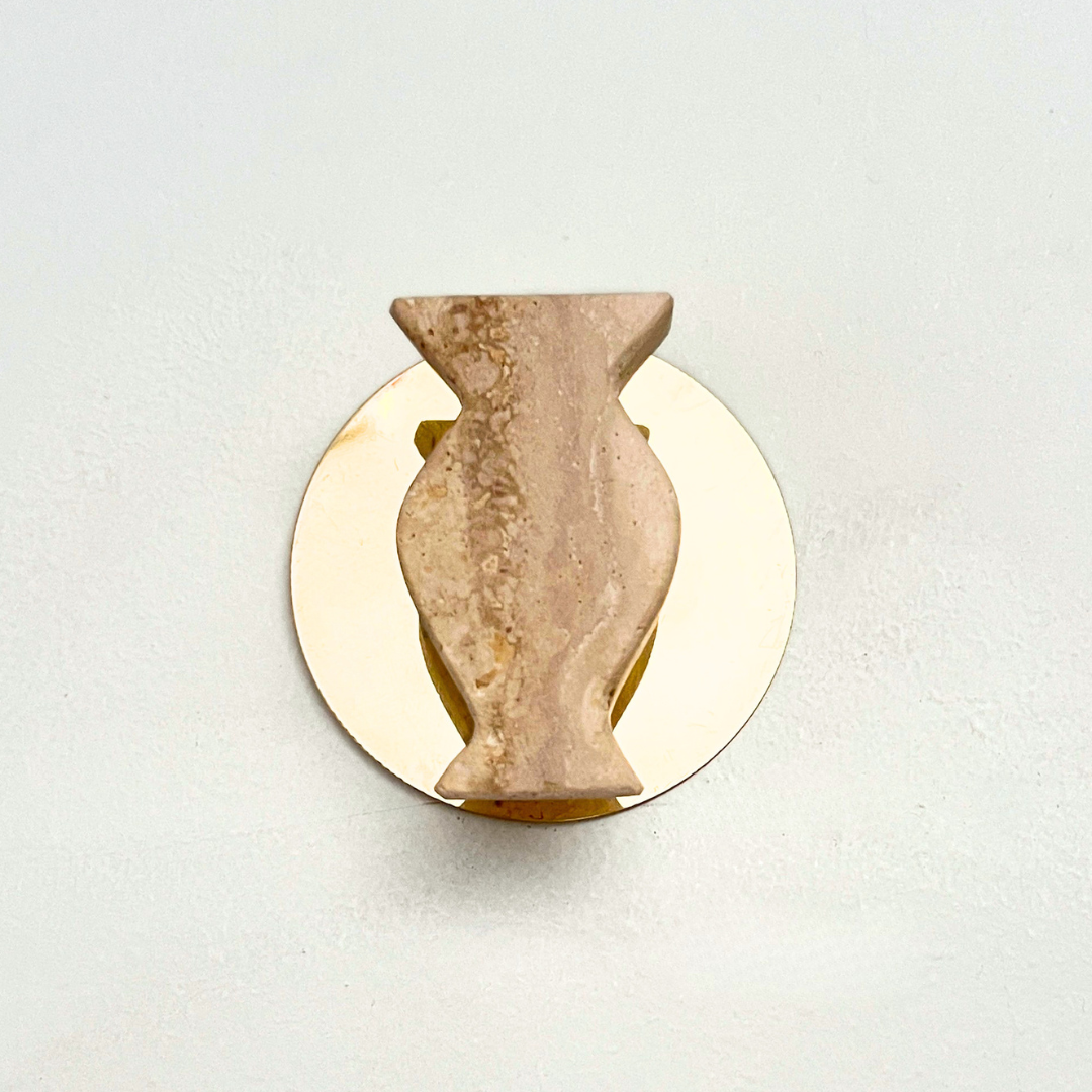 Perchero Orza + Bronce Travertino