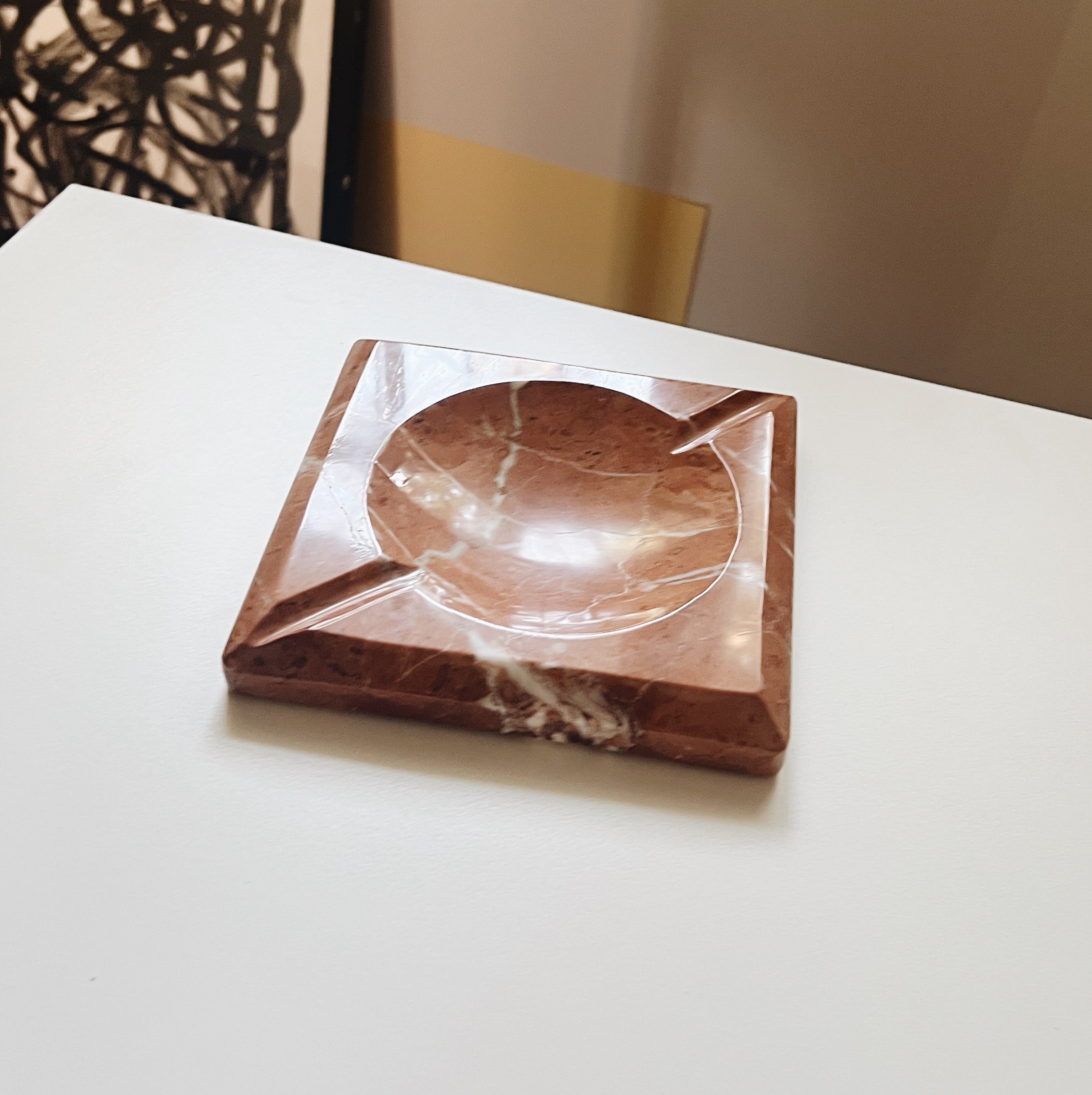 Cenicero Mármol Rojo Alicante