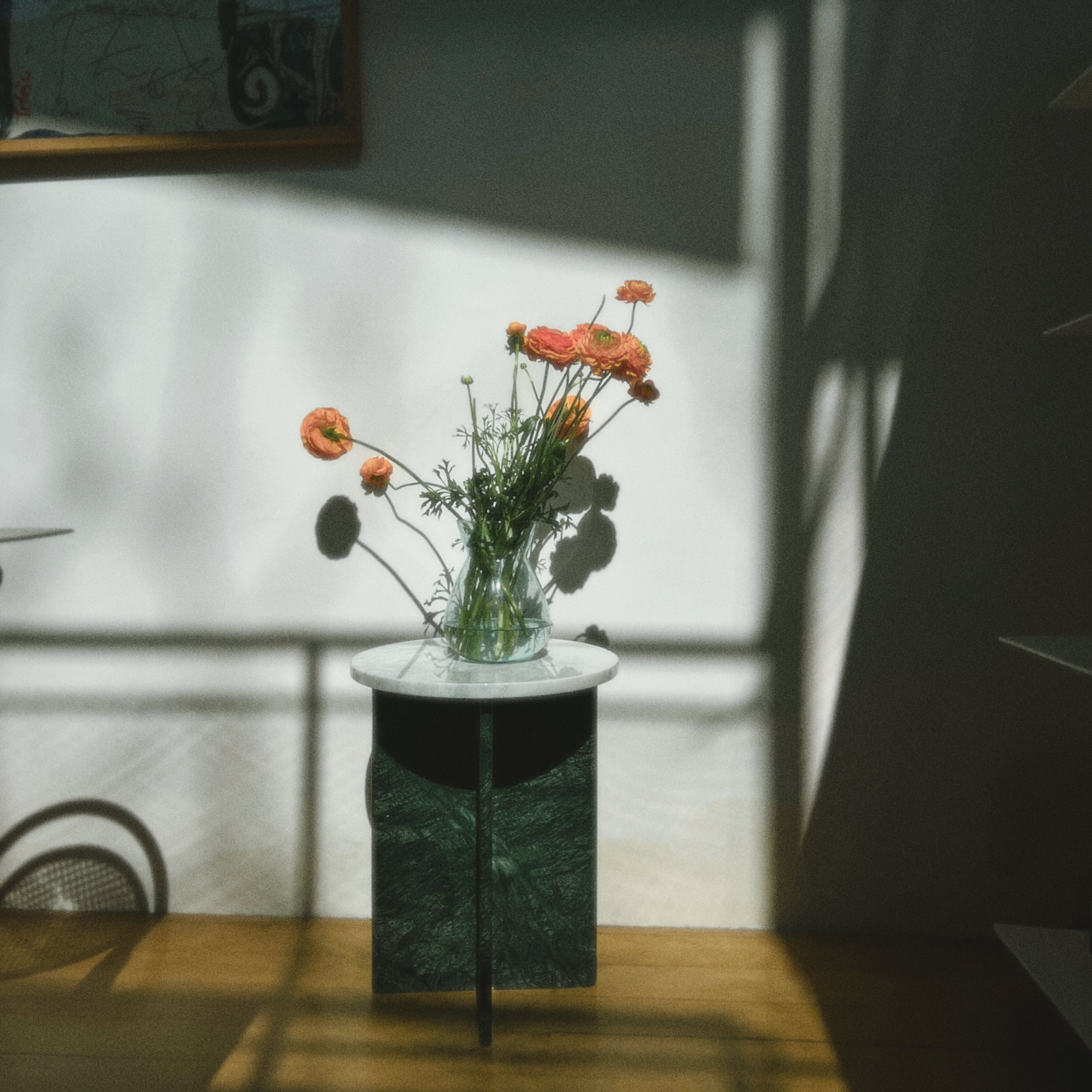 Mesa Mármol Ensamble Carrara y Verde   Pre Order 15 días hábiles