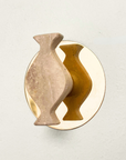 Perchero Alma Travertino + Bronce