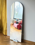 Set Espejo Arco 55 X 161  + Base Mármol Olas