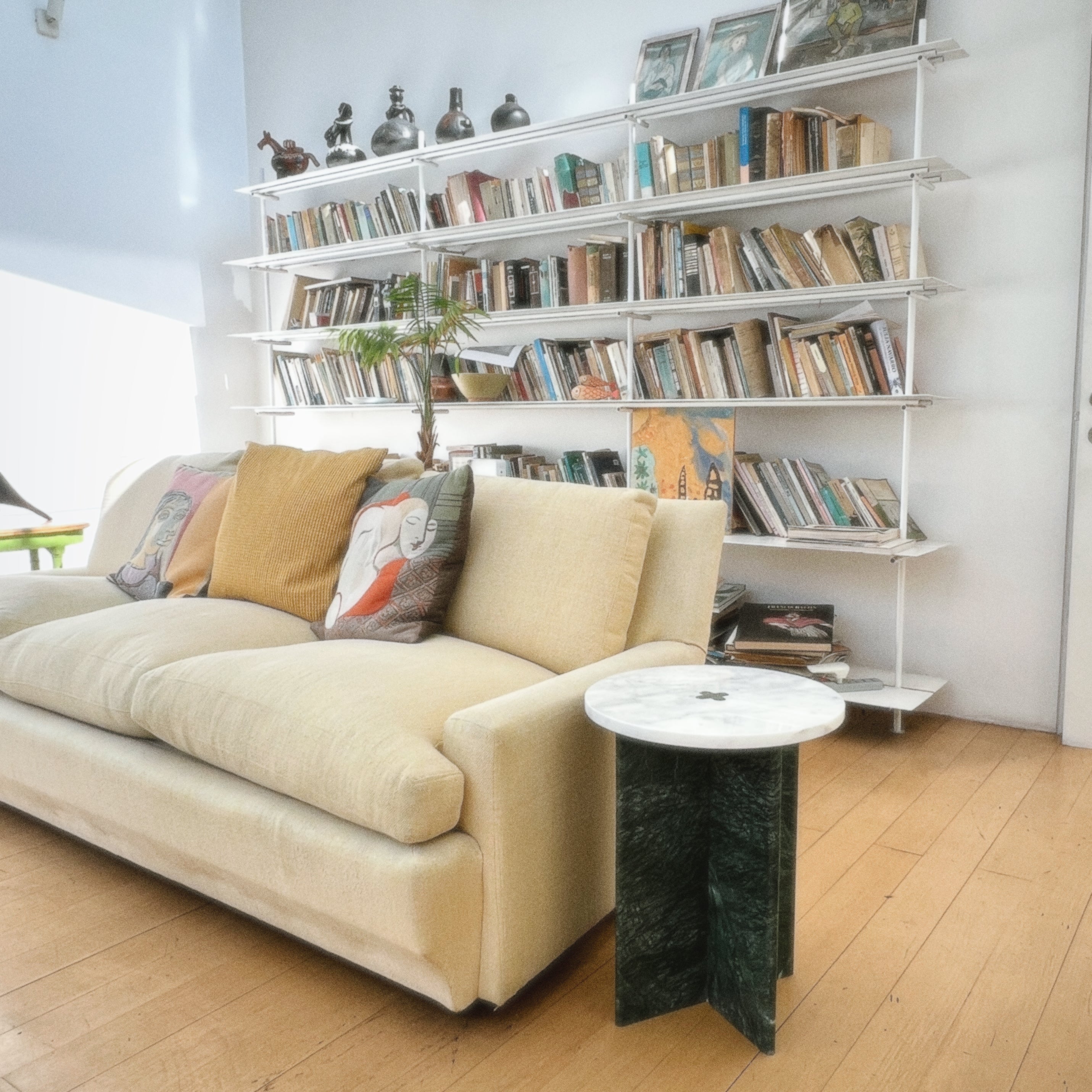 Mesa Mármol Ensamble Carrara y Verde   Pre Order 15 días hábiles