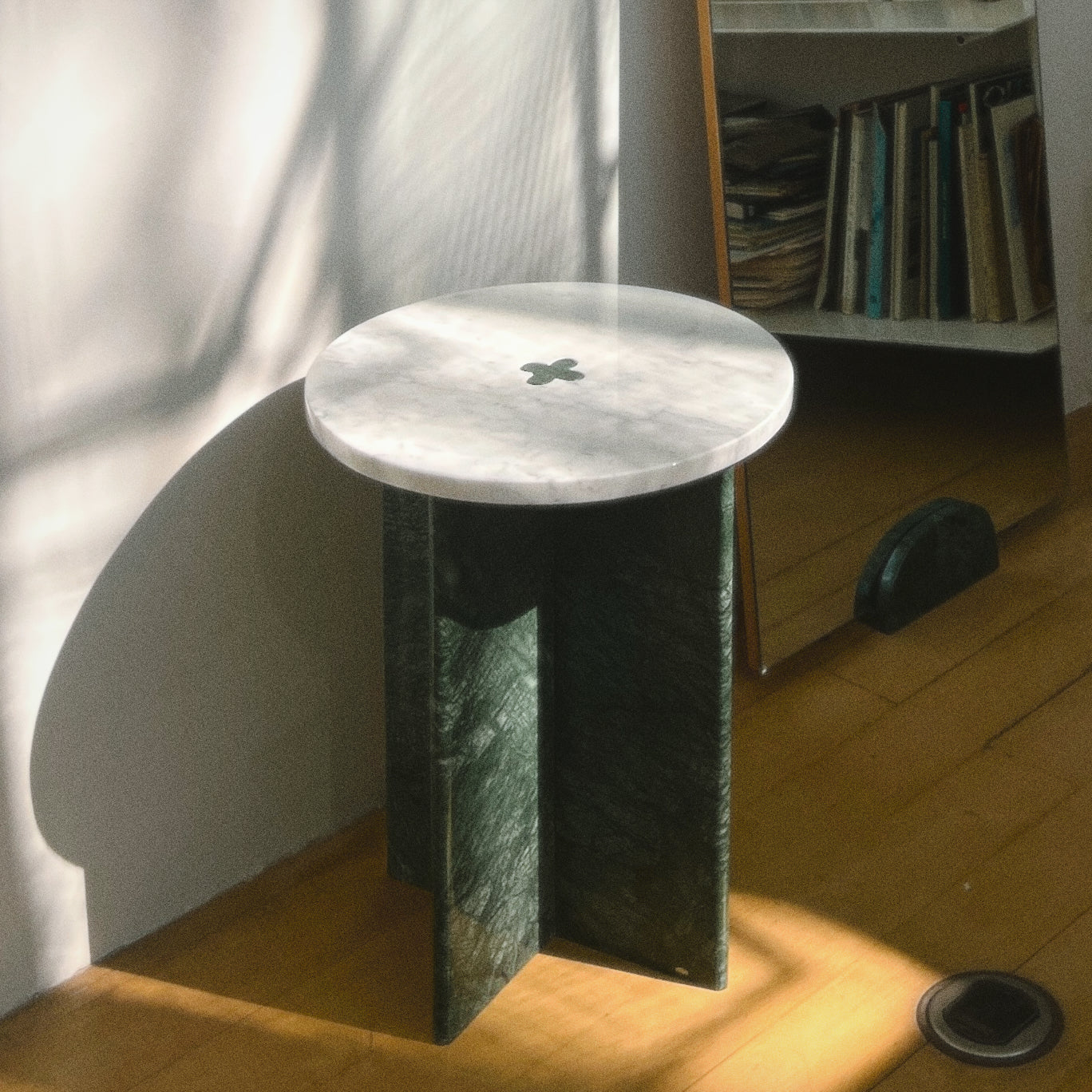 Mesa Mármol Ensamble Carrara y Verde   Pre Order 15 días hábiles