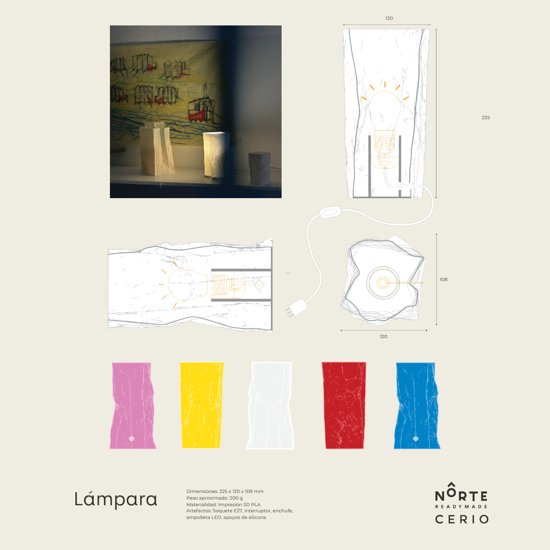 Lámpara Saquito Blanco