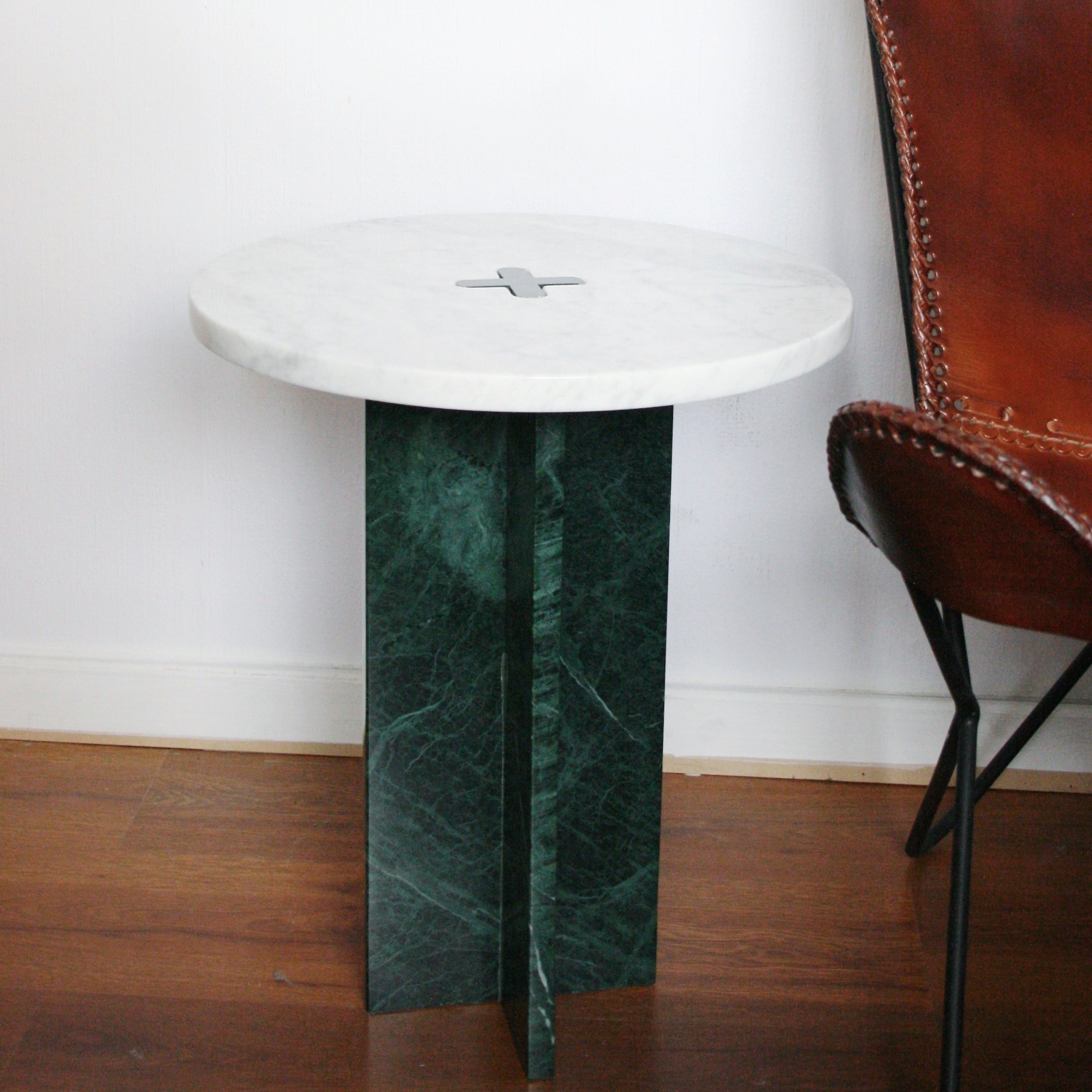 Mesa Mármol Ensamble Carrara y Verde   Pre Order 15 días hábiles