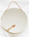 Espejo Circular  | Correa de Cuero | 60 Diametro
